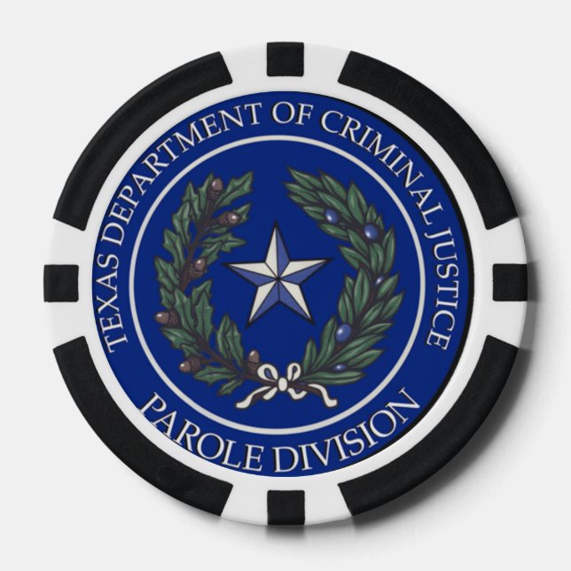 TDCJ Parole Division Coin Poker Chips (Front)