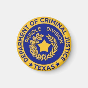TDCJ parole officer badge magnet