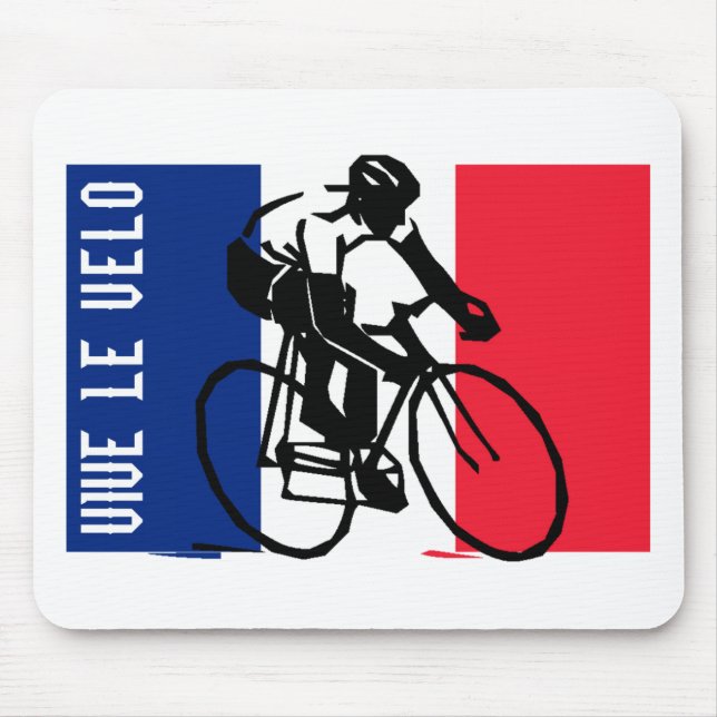 tdf vive le velo custom design mouse mat (Front)