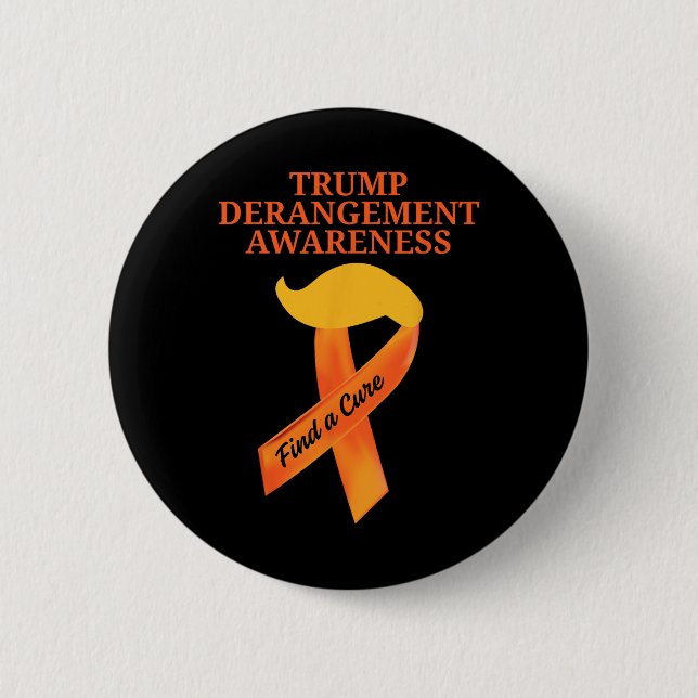 Tds Awareness Trump Derangement Syndrome Awareness 6 Cm Round Badge (Front)