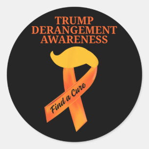 Tds Awareness Trump Derangement Syndrome Awareness Classic Round Sticker