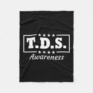 Tds Awareness Trump Wins 2024 45 And 47  Fleece Blanket