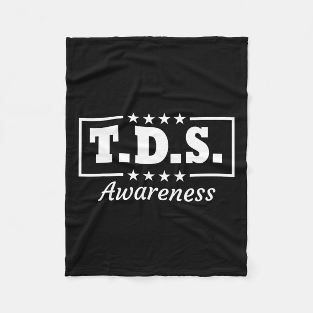 Tds Awareness Trump Wins 2024 45 And 47  Fleece Blanket (Front)