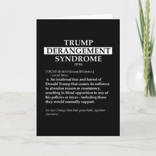 Tds Political Definition Shirt - Trump Derangement Card