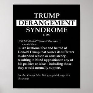 Tds Political Definition Shirt - Trump Derangement Poster
