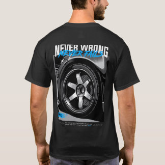 TE37 Never Wrong Automotive Rim Illustration T-Shirt