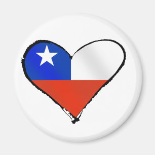 Te Amo Chile Chilean love and pride Magnet