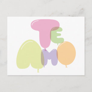 Te amo - I love you in Spanish Postcard