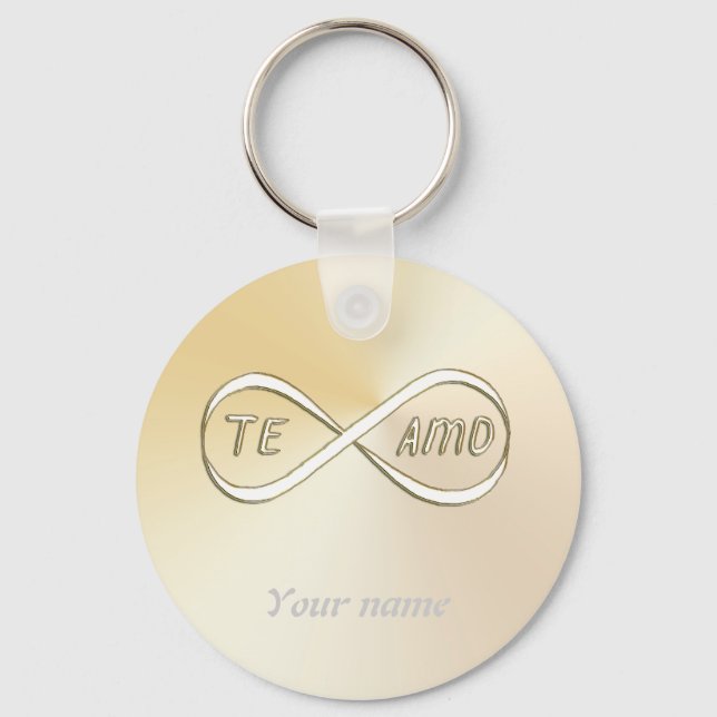 Te amo infinitamente key ring (Front)