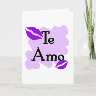 Te Amo - Spanish - I Love You Holiday Card