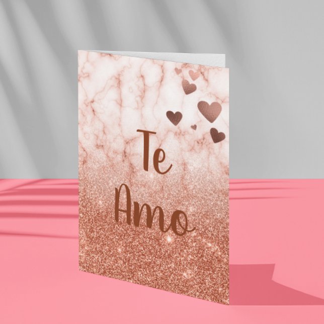 Te Amo Tarjeta Valentine's Day Spanish Love Holiday Card (Creator Uploaded)