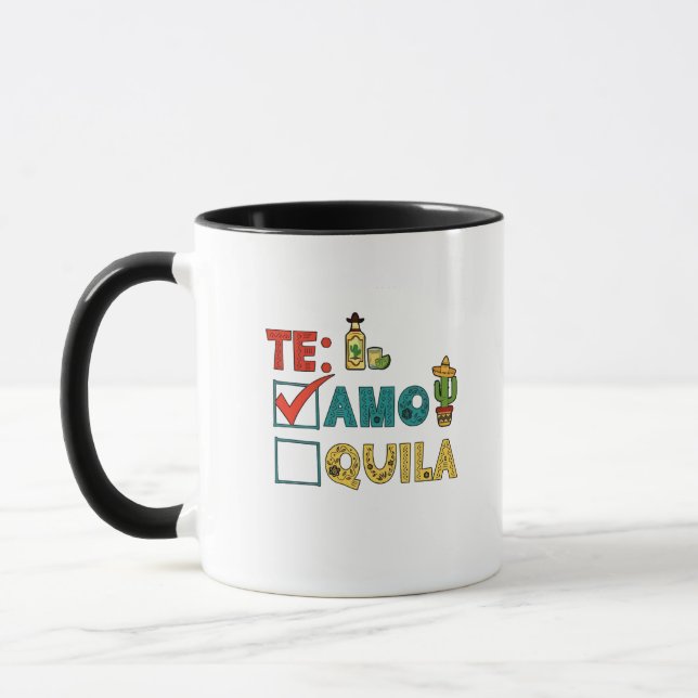 Te Amo Tequila Cinco De Mayo Funny  Mug (Left)