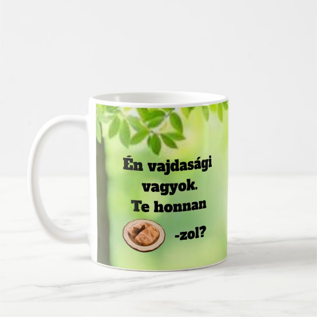 Te honnan SZÁRMA-zol? bögre Coffee Mug (Left)