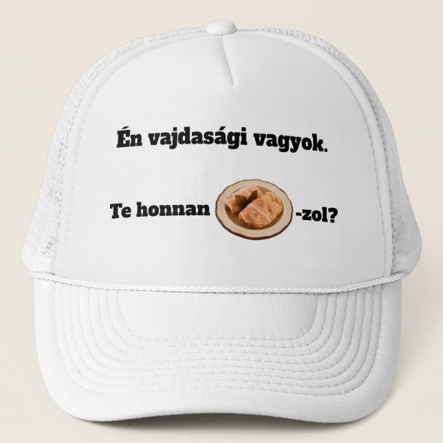Te honnan SZÁRMA-zol? mici Trucker Hat (Front)