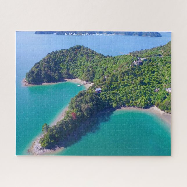 Te Mahai Bay Picton New Zealand Jigsaw Puzzle (Horizontal)