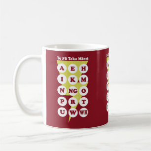 Te Pu Taka Maori Maori Alphabet Coffee Mug