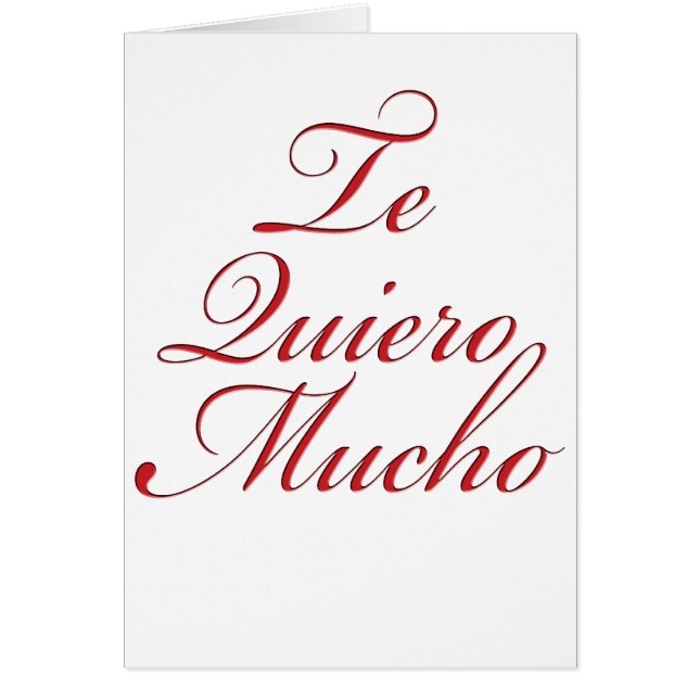 Te Quiero Mucho (Front)
