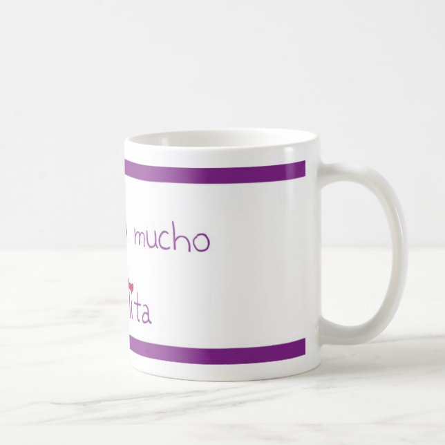 Te quiero mucho abuelita coffee mug (Right)