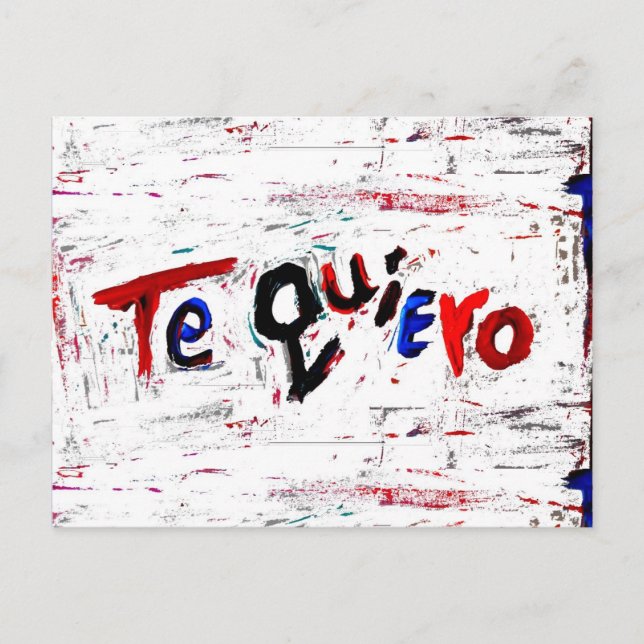 te quiero postcards (Front)