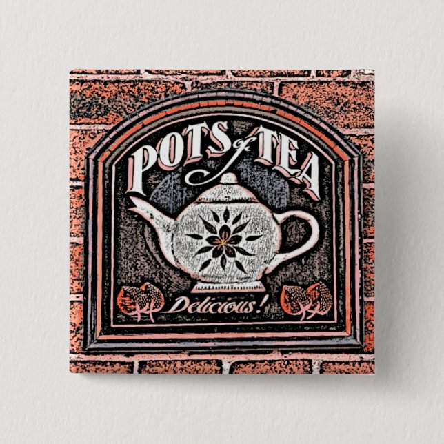 TEA 15 CM SQUARE BADGE (Front)