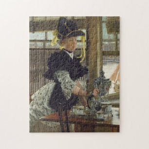 Tea 1872 (oil on wood) jigsaw puzzle