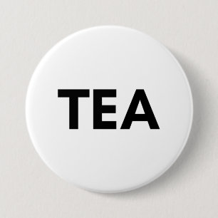 tea 7.5 cm round badge