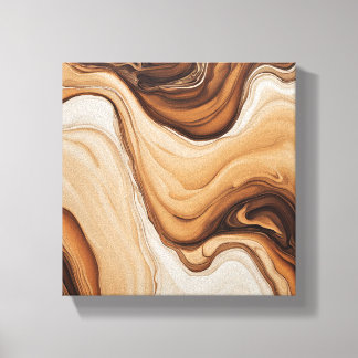 Tea Abstract Art Canvas Print