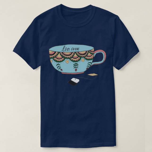 Tea Amo Print T-Shirt (Design Front)
