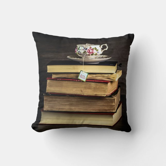 Tea and Books Cushion (Front)