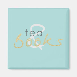 Tea and Books Magnet