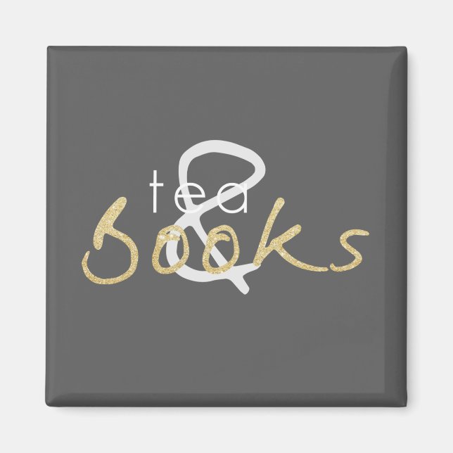 Tea and Books Magnet (Front)