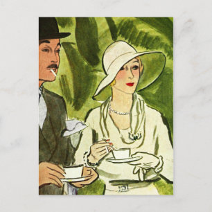 Tea and Cigarettes in the Forest Postcard