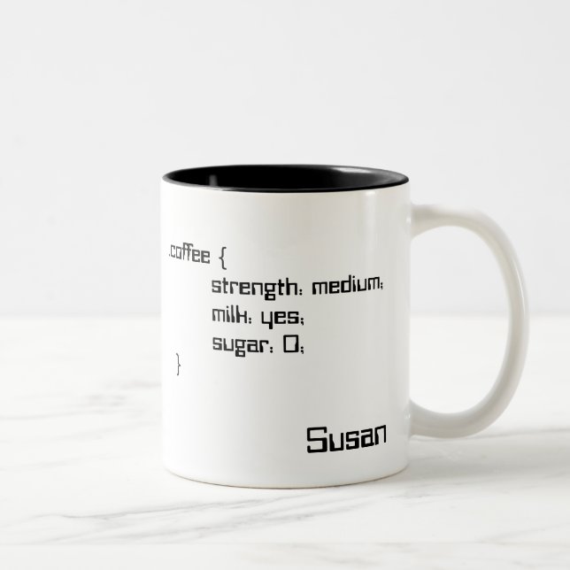 Tea and Coffee Cascading Style Sheet Mug (Right)