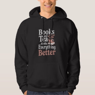Tea And Literature Cosy Reading Nook Bookworm Tea Hoodie
