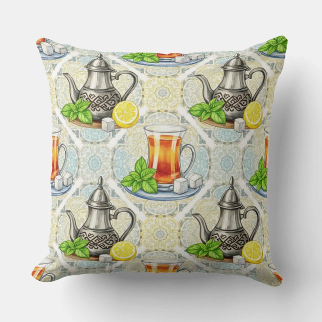  Tea and Mint by Natasha Us   Cushion (Front)