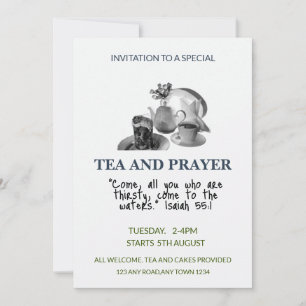 Tea and Prayer: Community Fellowship Invitation