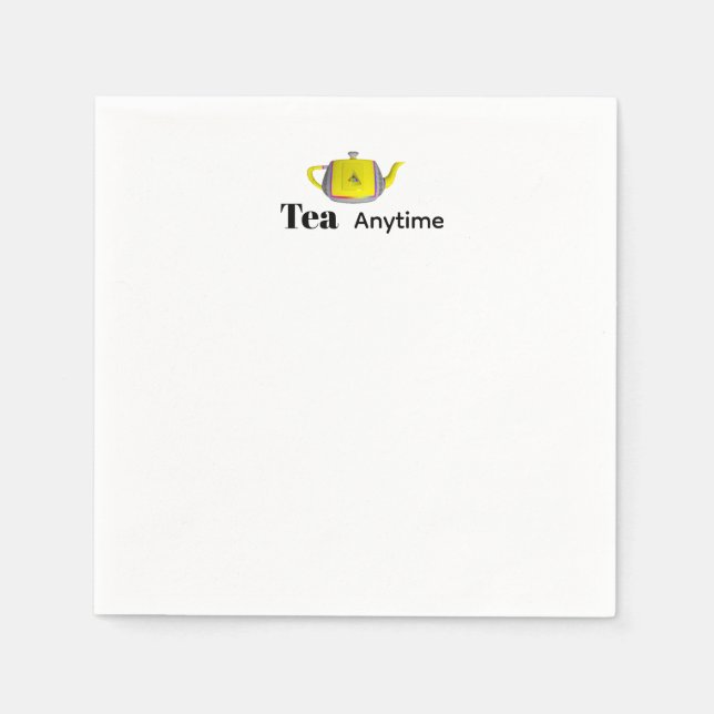 Tea Anytime Teapot  Napkin (Front)