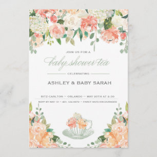 Tea Baby Shower Invitation
