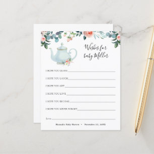 Tea Baby Shower Wishes for the Baby