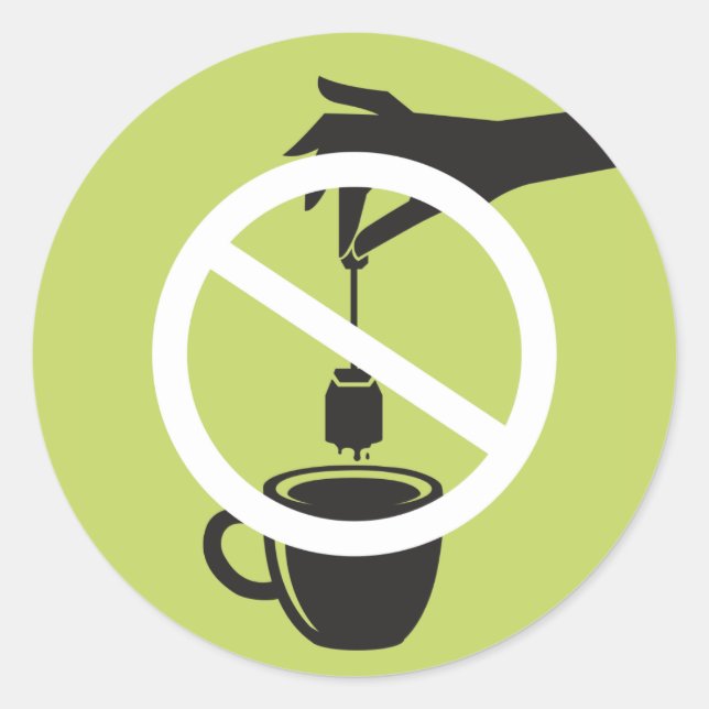 Tea Bag Classic Round Sticker (Front)