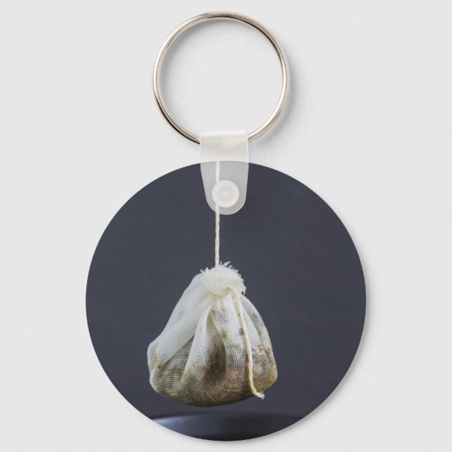Tea bag is hung in a cup key ring (Front)