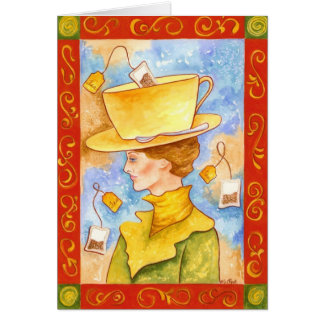 Tea Bag Lady Note Card