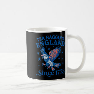 Tea Bagging England Since 1773 Patriotic Eagle 4th Coffee Mug