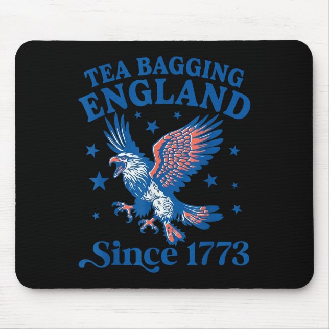 Tea Bagging England Since 1773 Patriotic Eagle 4th Mouse Mat (Front)