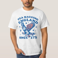 Tea Bagging England Since 1773 Patriotic Eagle