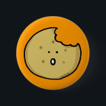 Tea biscuit 6 cm round badge<br><div class="desc">Cute tea biscuit buttons</div>