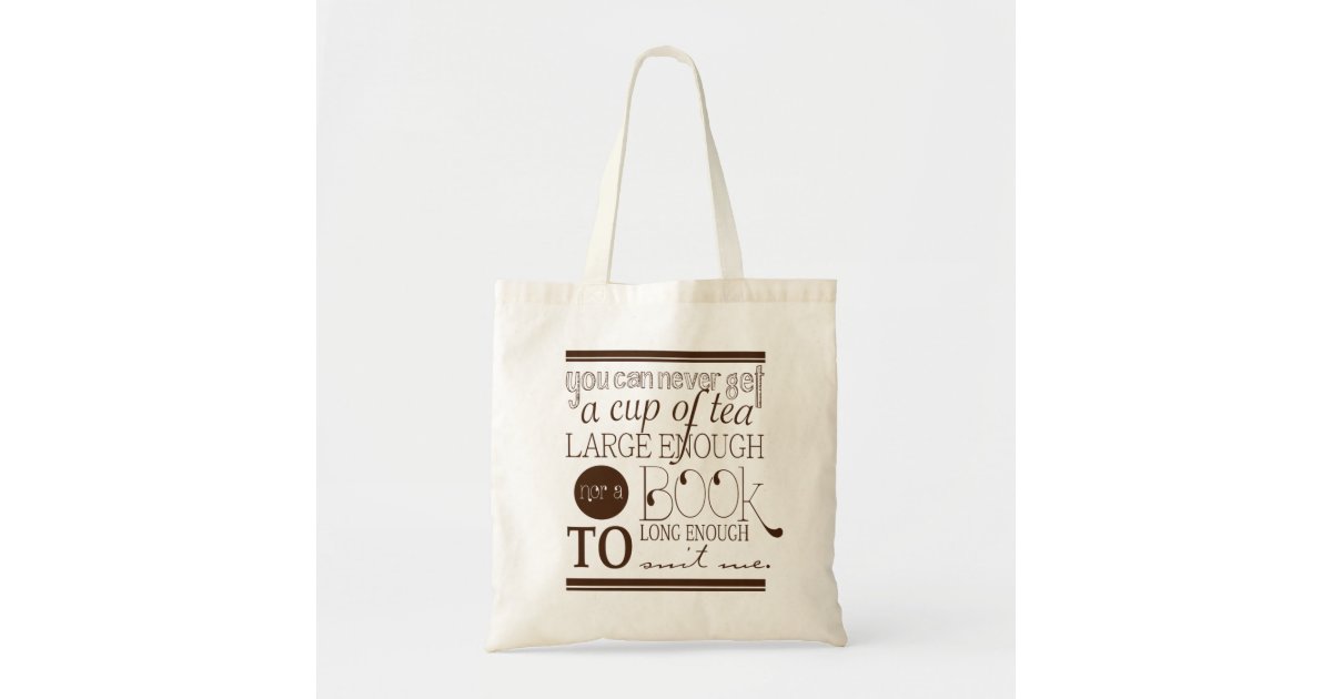 Tea & Books bag | Zazzle