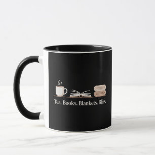 Tea Books Blankets Bliss Cosy Reader Mug