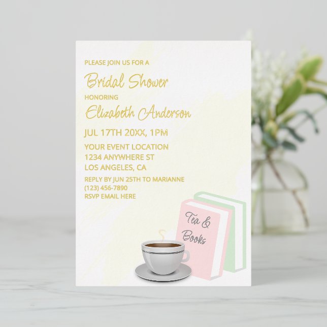 Tea & Books Bridal Shower (Standing Front)