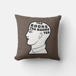 Tea & Books Cushion